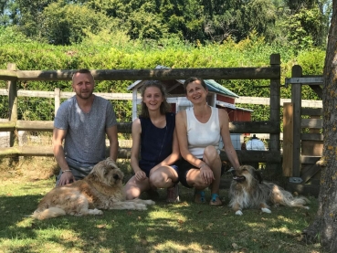 Cognac avec sa famille